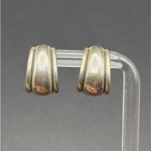 Retired Vintage James Avery 925 Sterling Silver "Christina" French Clip Earrings